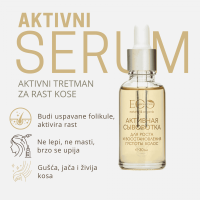 Serum za aktivaciju rasta i oporavak gustine kose Biotin Proteini Pantenol