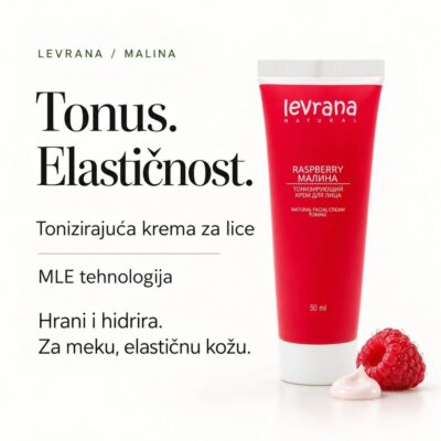 LEVRANA organic MALINA tonizirajuća MLE krema za lice 50 ml