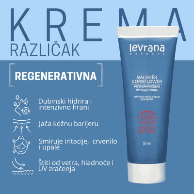 LEVRANA organic RAZLIČAK regenerativna MLE krema za lice 50 ml