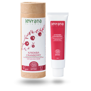 Levrana organic brusnica anti age mle krema za lice 50 ml