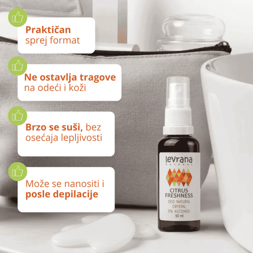 LEVRANA dezodorans CITRUSNA SVEŽINA 50 ml - Image 4