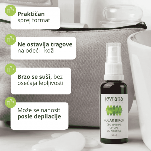 LEVRANA dezodorans POLARNA BREZA 50 ml - Image 4