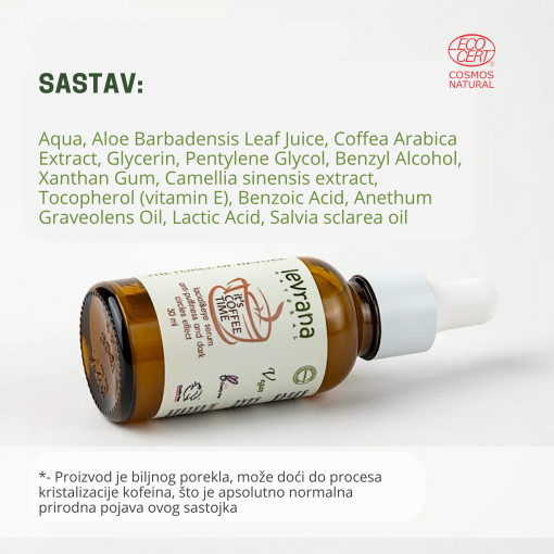 LEVRANA serum za lice i predeo oko očiju IT'S COFFEE TIME 30 ml - Image 7