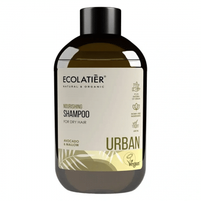 ECOLATIER Šampon Hranljivi za suvu kosu AVOKADO I CRNI SLEZ 600 ml