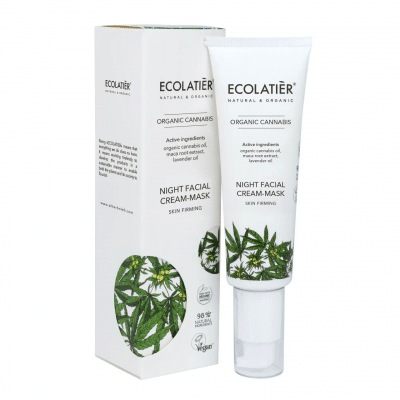 ECOLATIER Noćna krem-maska za lice Tonus i Elastičnost ORGANIC CANNABIS 50 ml