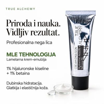 TRUE ALCHEMY Krem MLE emulzija HIJALURONSKA KISELINA 1% + BETAIN 1% 30 ml