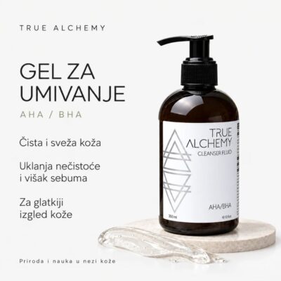 TRUE ALCHEMY Gel fluid za umivanje AHA/BHA kiseline 300 ml