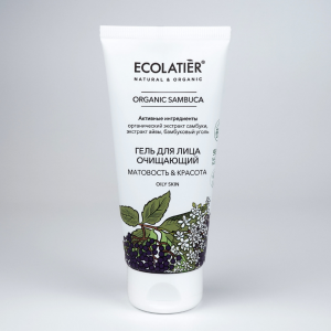 ECOLATIER Gel za umivanje za masnu kožu lica - serija ORGANIC SAMBUCA 100 ml