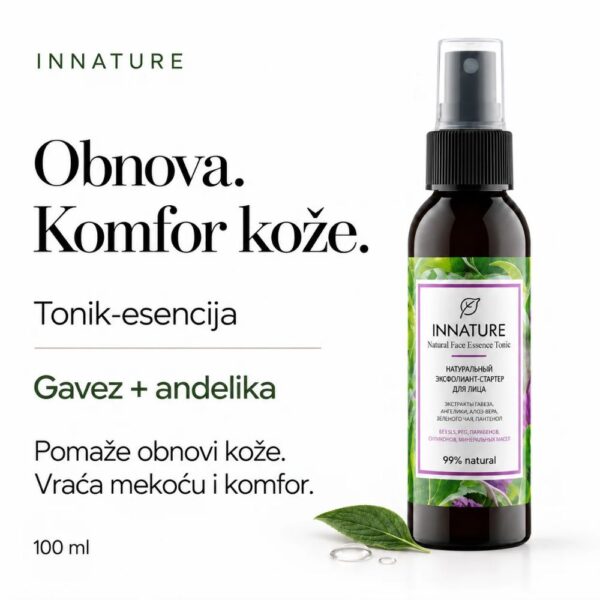 INNATURE Obnavljajuća tonik-esencija Breza i anđelika 100 ml
