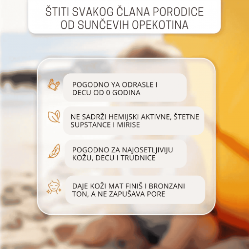 Levrana krema za zaštitu od sunca, za lice i telo Neven 30SPF PINK 0+ organic certified - Image 6