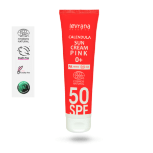 Levrana krema za zaštitu od sunca, za lice i telo "Neven 50SPF pink 0+" organic certified