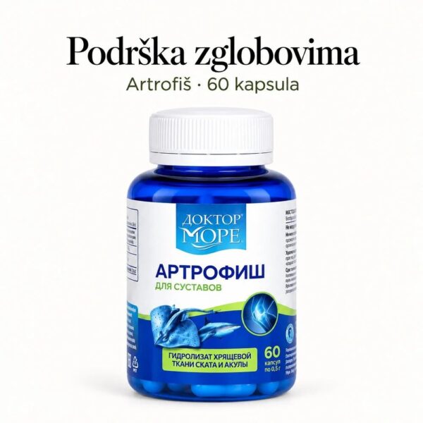DOKTOR MORE Artrofiš morski hondroprotektor za zdravlje zglobova 500 mg