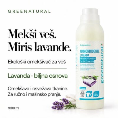 GREENATURAL EKO LAVANDA Omekšivač za veš 1000 ml