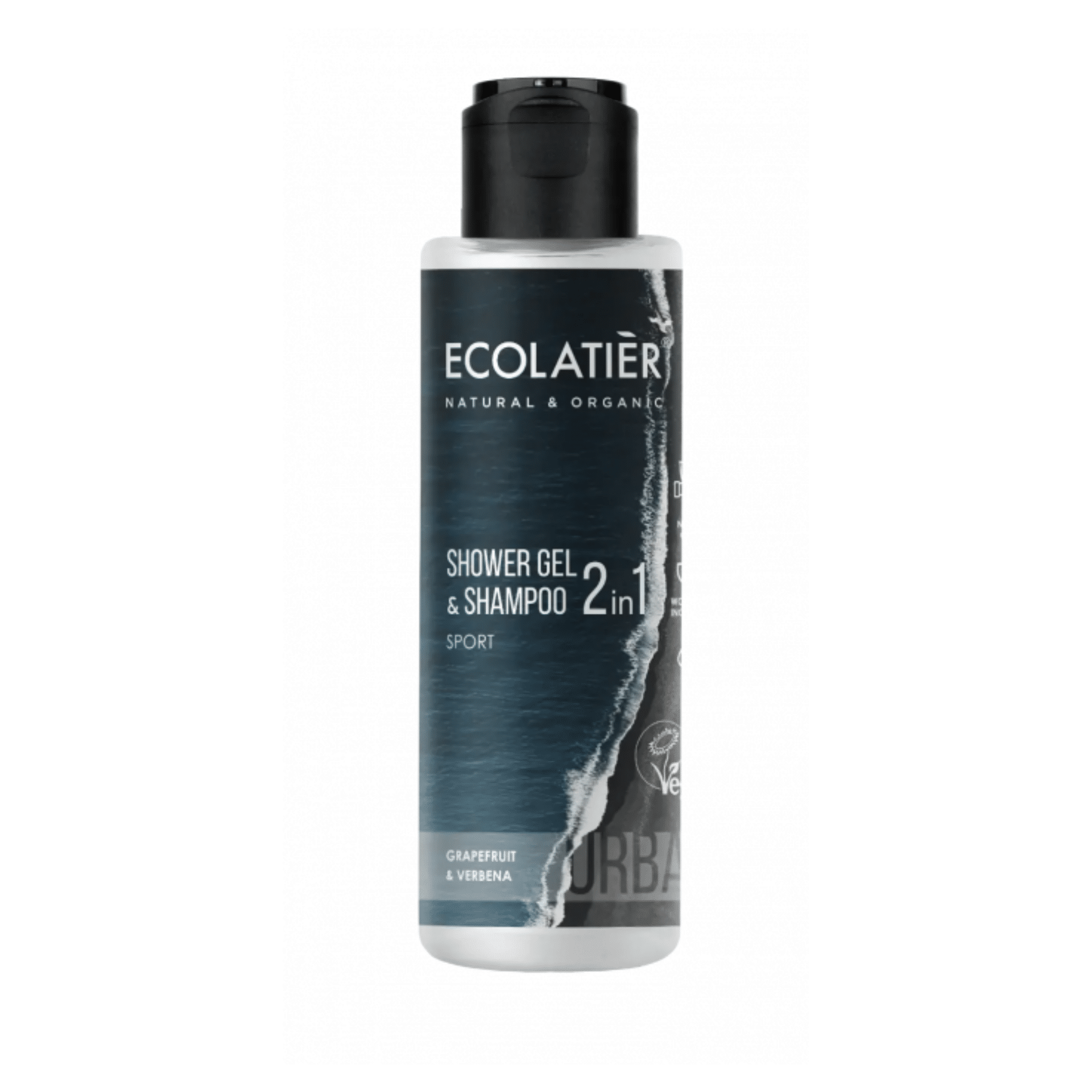 ECOLATIER Muški gel za tuširanje i šampon 2 u 1 GREJPFRUT I VRBENA 100ml