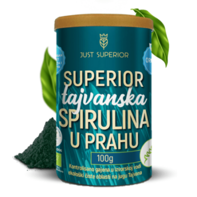 JUST SUPERIOR Spirulina u prahu organic