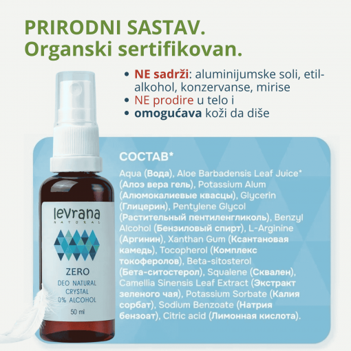 LEVRANA dezodorans BEZ MIRISA 50ml - Image 9