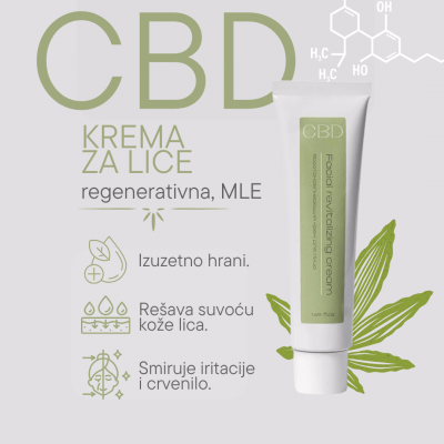 Levrana krema za lice CBD Repair & Renew