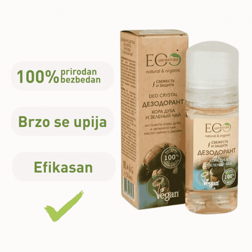 2+1 GRATIS 100% Natural dezodorans za telo HRASTOVA KORA I ZELENI ČAJ 50 ml - Image 2