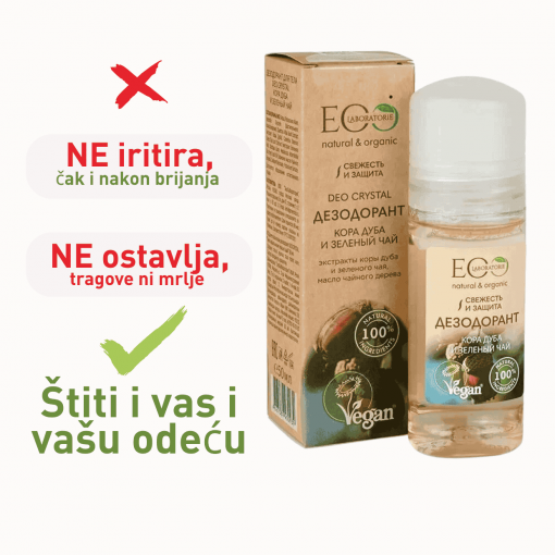 2+1 GRATIS 100% Natural dezodorans za telo HRASTOVA KORA I ZELENI ČAJ 50 ml - Image 3