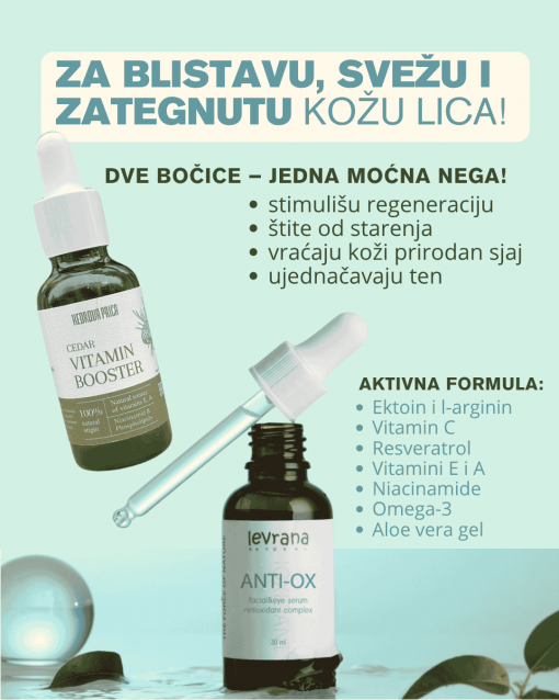 Set za blistavu, svežu i zategnutu kožu lica 60 ml