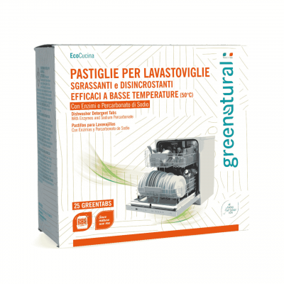 GREENATURAL Tablete za mašinsko pranje sudova 25 kom