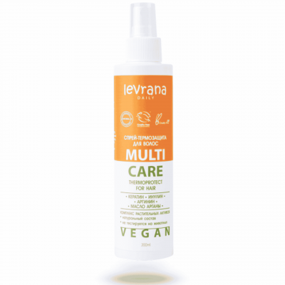 Levrana Sprej–balzam termozaštita za kosu Arganovo ulje, keratin, unulin