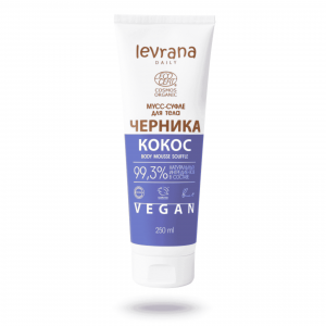 Levrana Mus-sufle krema za telo Borovnica i kokos