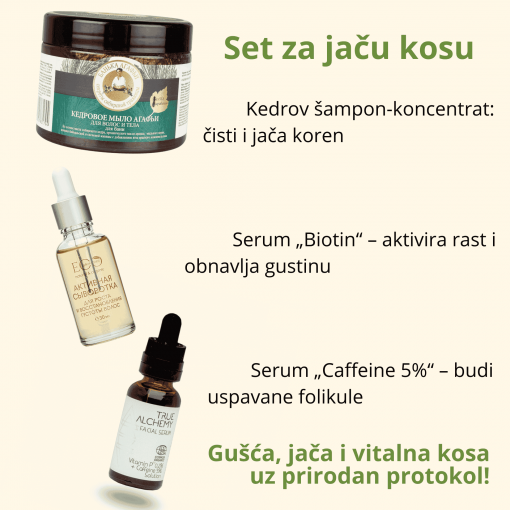 Kedrova Priča Protokol za jačanje i rast kose u 3 koraka