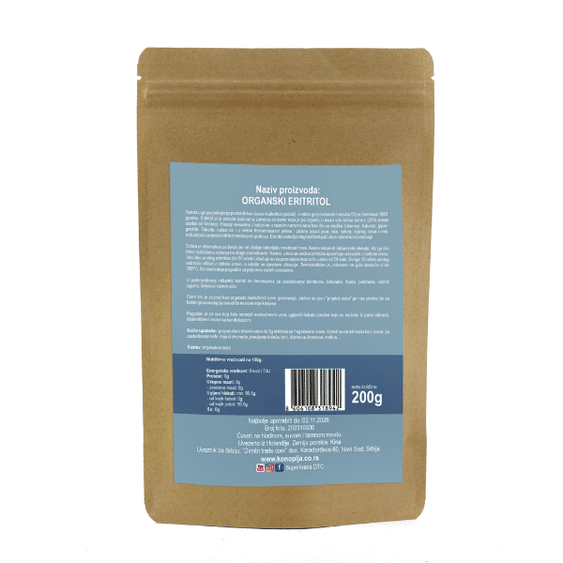 DTC Eritritol, zamena za šećer 100 g - Slika 2