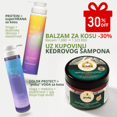 Kupite kedrov šampon i izaberite 1 balzam uz -30%