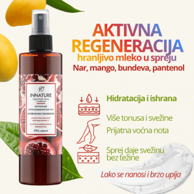 INNATURE Mleko u spreju regeneracija — nar i mango