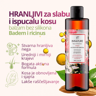INNATURE Balzam bez silikona — badem i ricinus