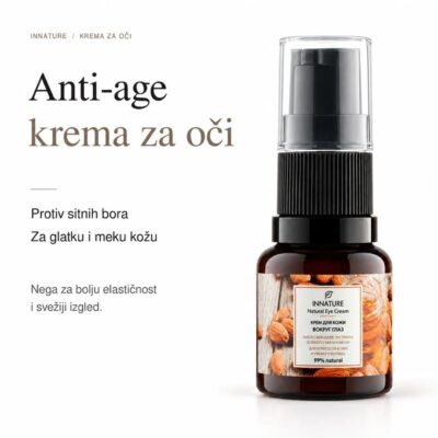 INNATURE Krema oko očiju anti-age Badem i različak 15 ml
