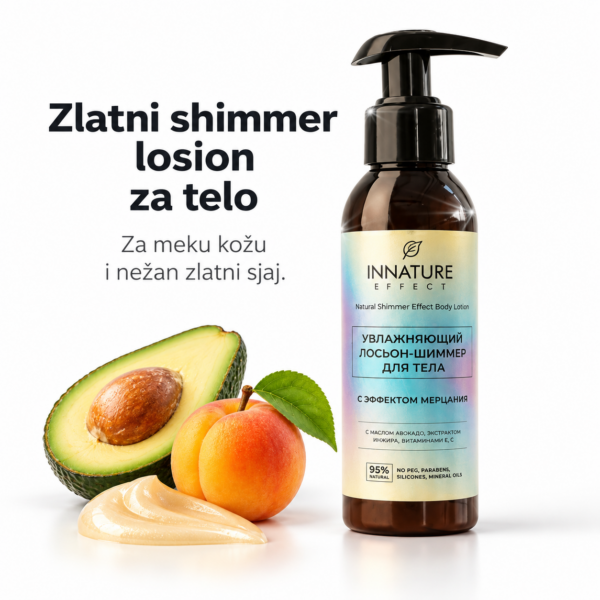 INNATURE Zlatni shimmer losion za telo Avokado 100 ml