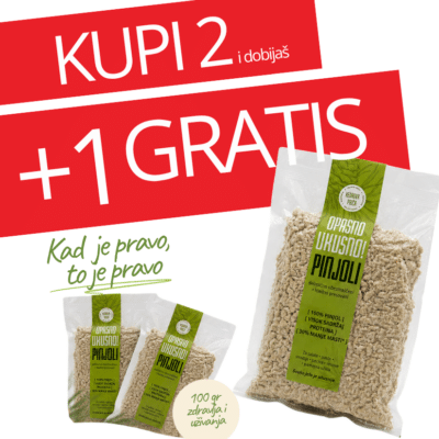 2+1 GRATIS KP Kedrovi pinjoli, delimično obezmašćeni 100 gr