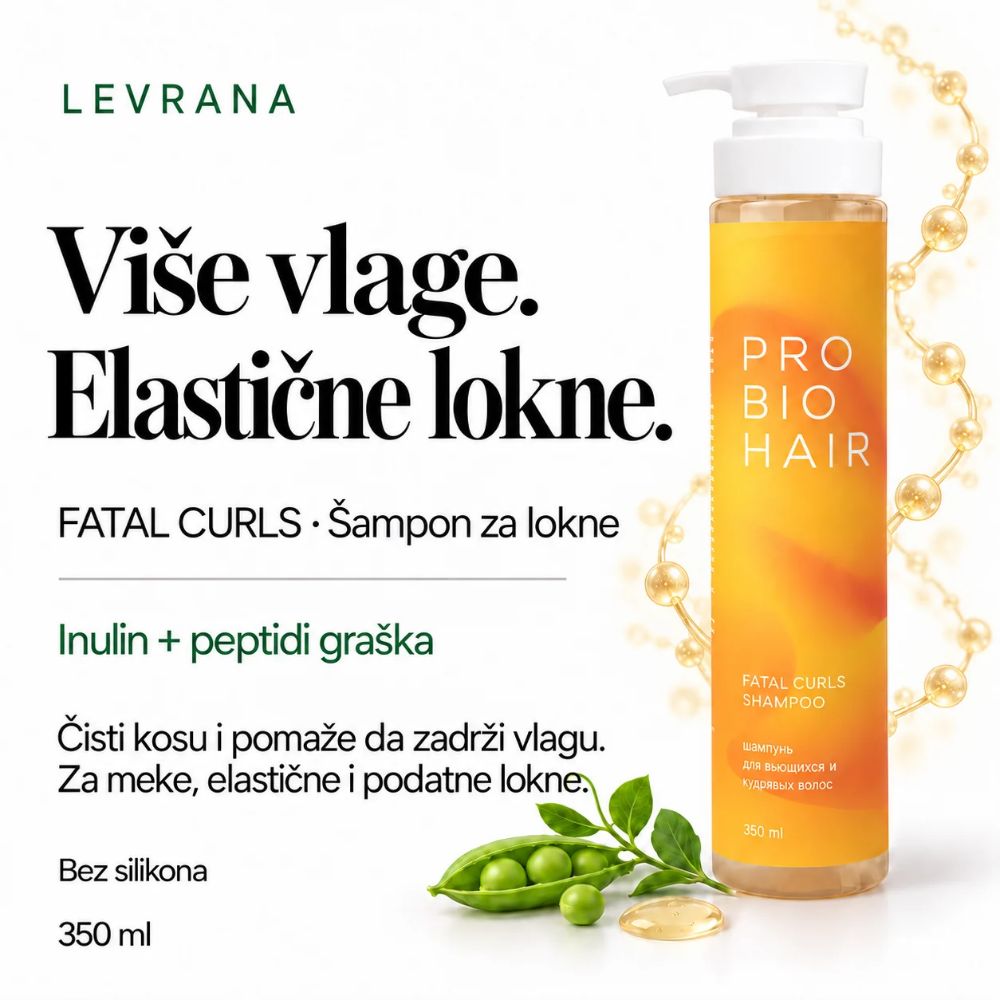 Levrana Pro Bio fatal curls šampon za kovrdžavu, talasastu i poroznu kosu 250 ml